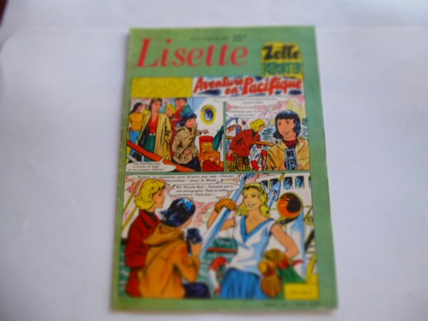 Lisette N° 2 - 8 janvier 1956 - Zette Reporter - Aventure en pacifique -