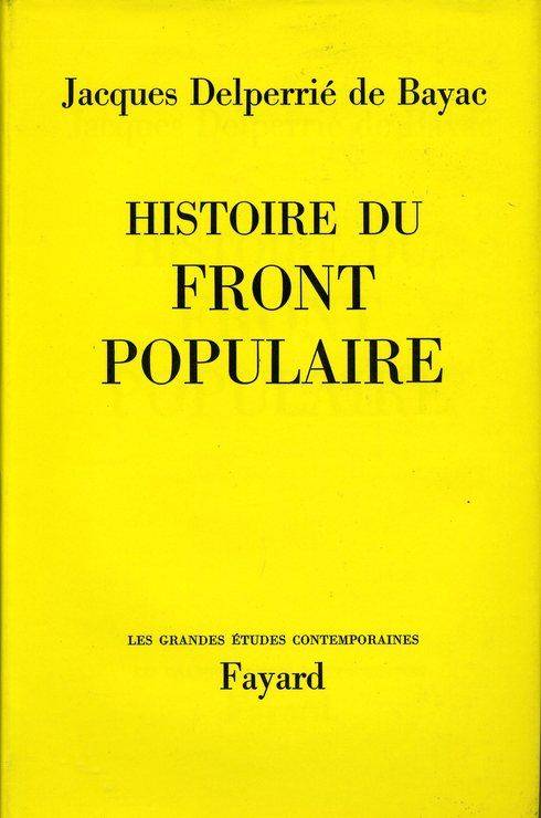 histoire du Front populaire