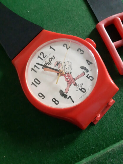 Montre Géante Murale Spirou - Objet publicitaire - Taille 132 cm - Dupuis 1993 - TF1 - – Image 5