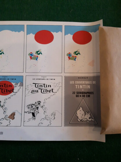 Hergé - Sérigraphie Création de la couverture Tintin au Tibet - Limitée à 1500 ex. - 1987 - – Image 5