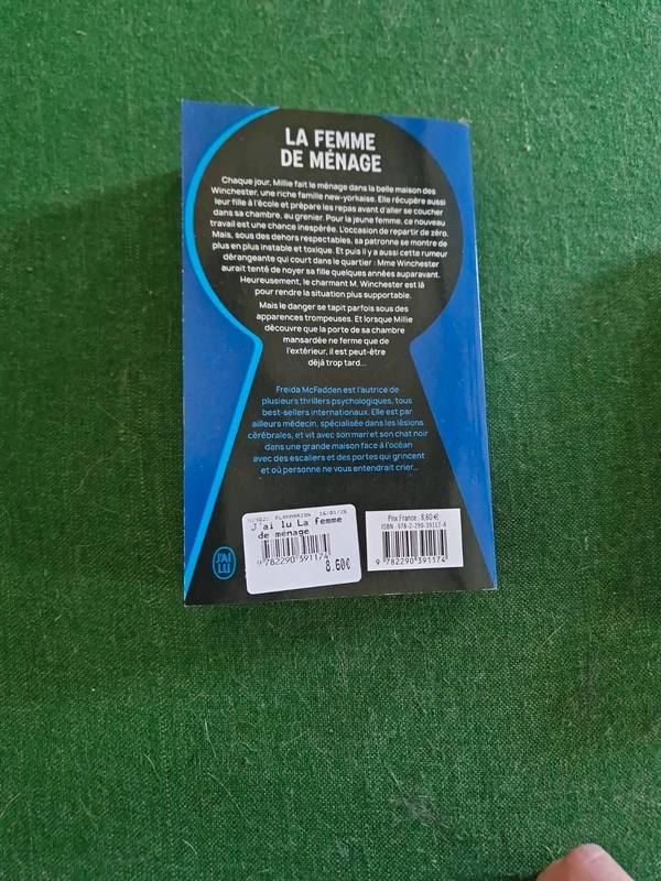 La femme de Ménage Tome 1 - Freida McFadden - Éditions "J'ai Lu - Poche - DL 30 octobre 2025 - – Image 2